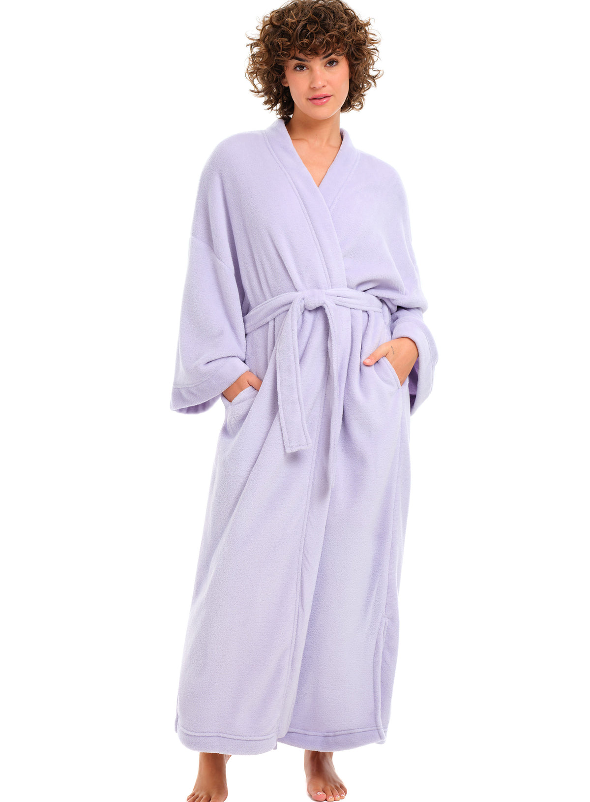 Womens Muted Mauve Kimono Robe, Robe for Women