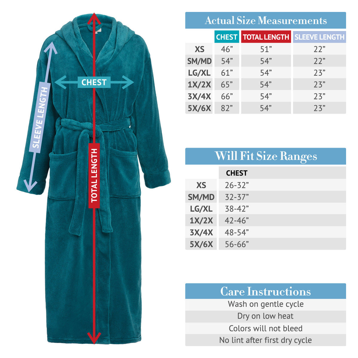 Light Lavender Plush Fleece Robe for Women, Long Hooded Bathrobe with Hood, Plus Size