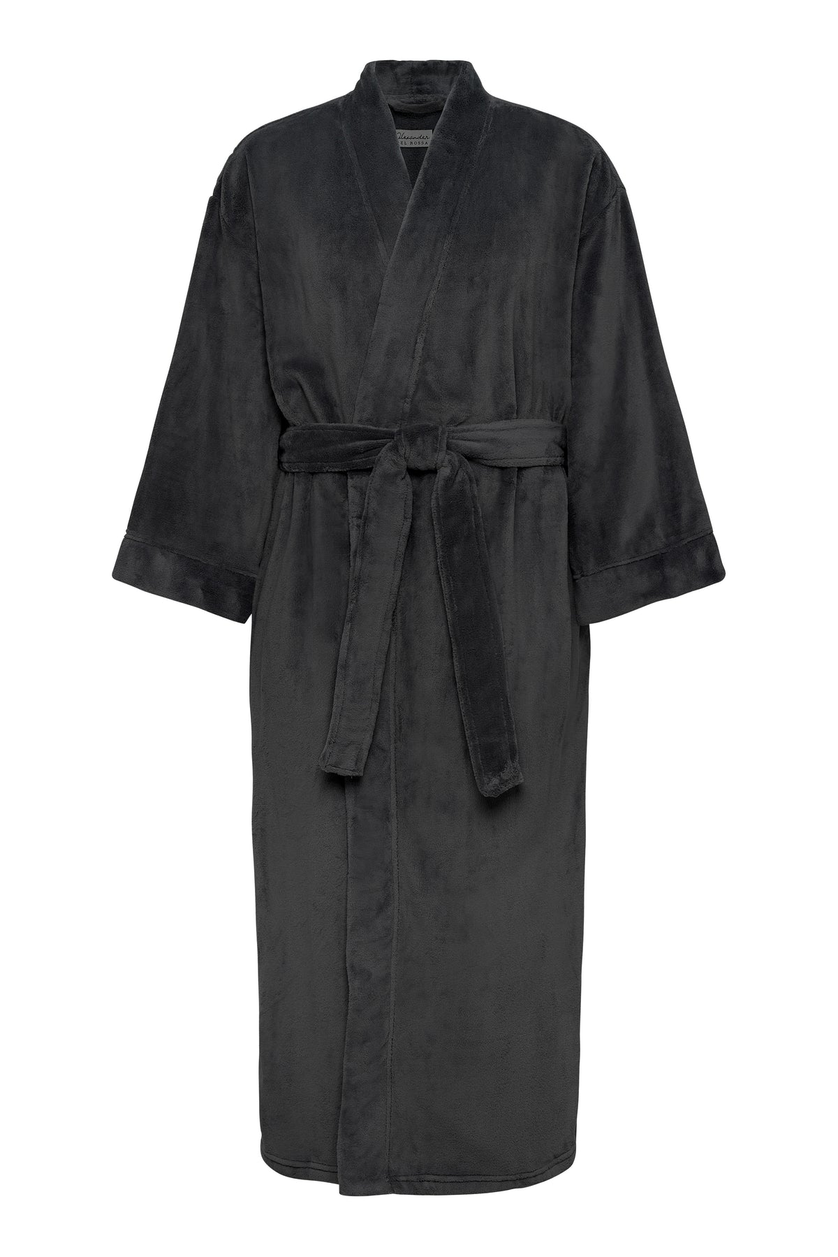 Mens Black Kimono Robe, Japanese Robe for Men
