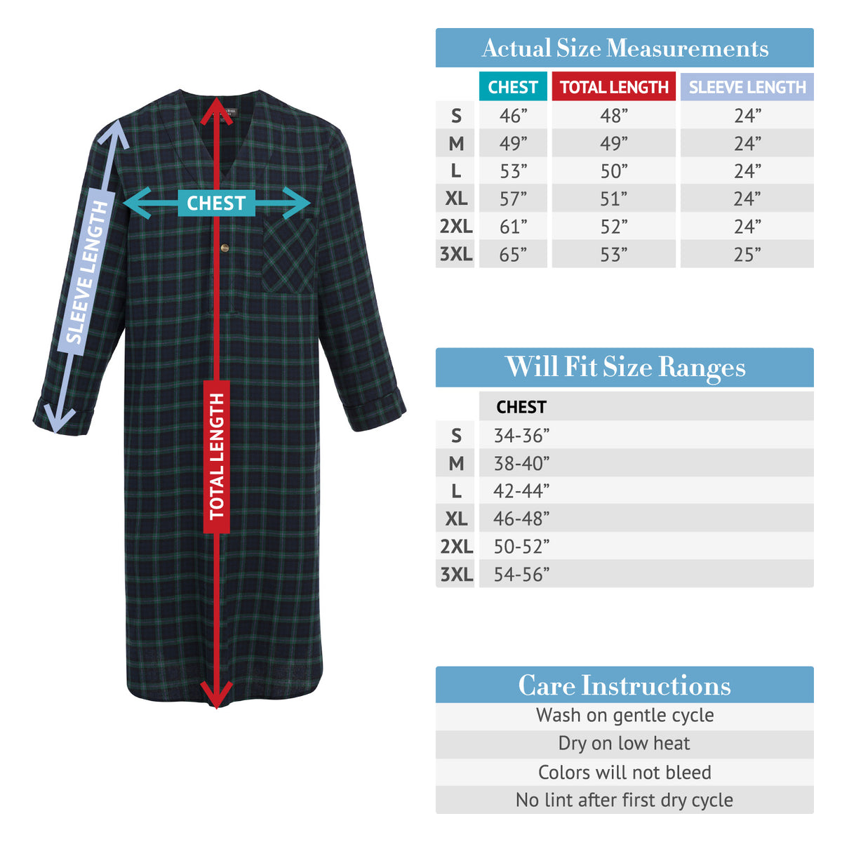 Men's Black Plush Sleep Shirt, Fleece Nightshirt Pajamas Shirt