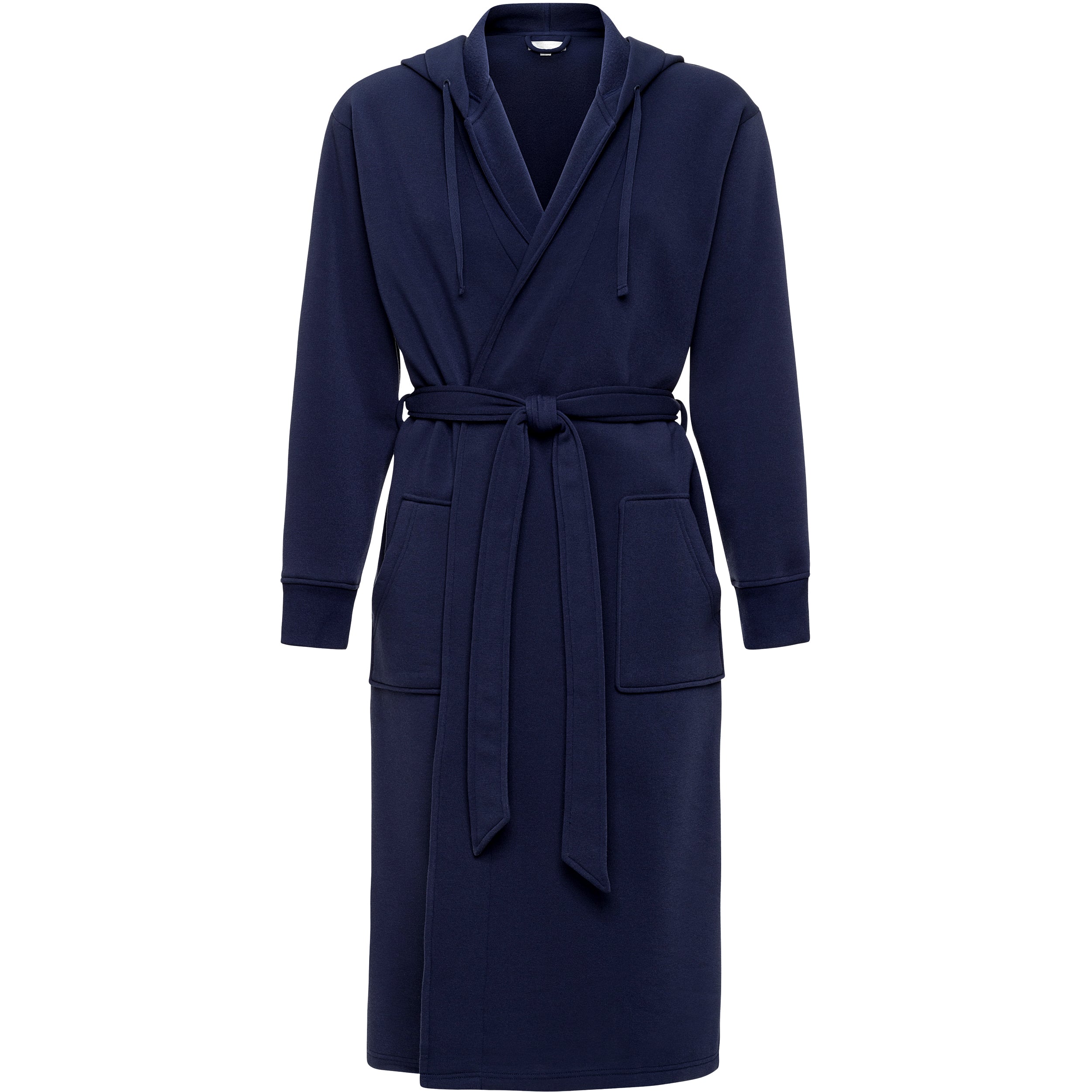 Men's Classic Hooded Sweatshirt Robe, Winter Bathrobe, Midnight Blue / XL Men's Classic Hooded Sweatshirt Robe, Winter Bathrobe, Midnight Blue / XL