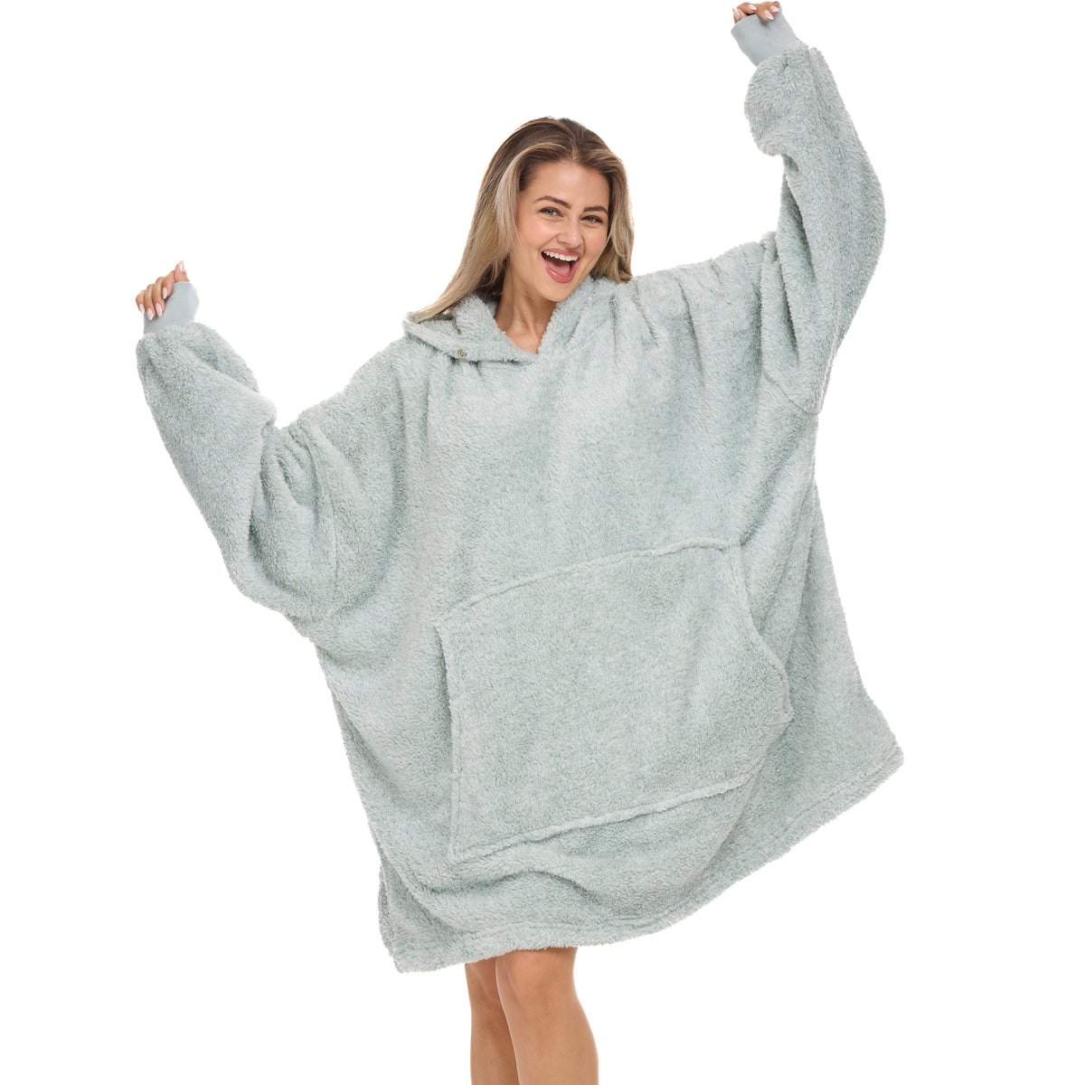 Adult Wearable Blanket Hoodie, Blanket with Sleeves for Men & Women, Big Hoodie, Hooded Blanket in Stripe