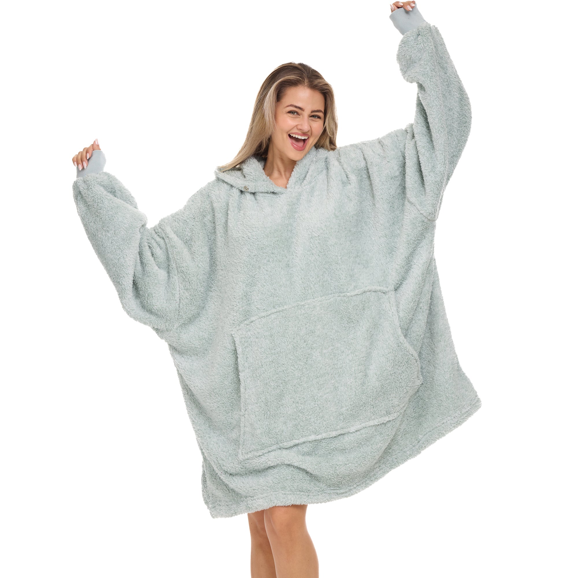 ADR Adult Wearable Blanket, Sweater Hoodie, Blanket with Sleeves