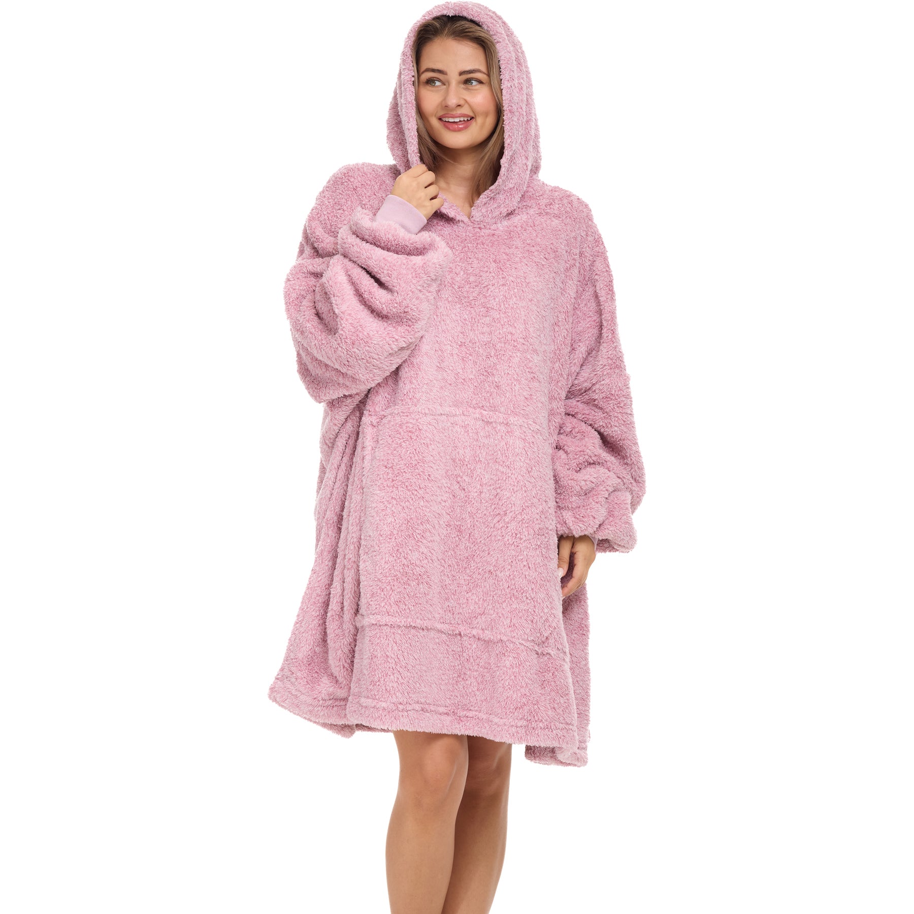 ADR Adult Wearable Blanket, Sweater Hoodie, Blanket with Sleeves