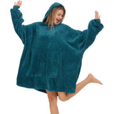 Adult Wearable Blanket Hoodie, Blanket with Sleeves for Men & Women, Big Hoodie, Hooded Blanket in Stripe