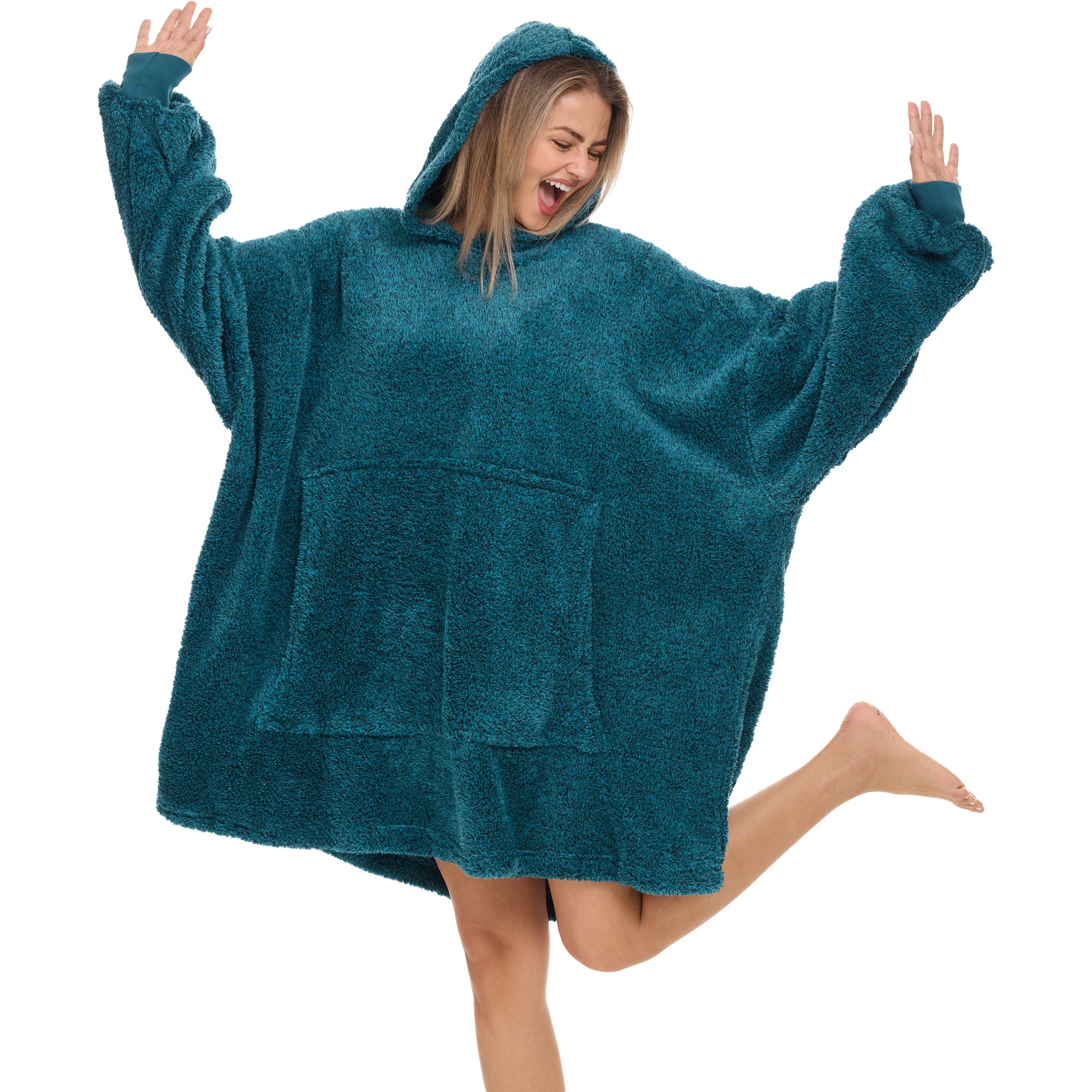 ADR Adult Wearable Blanket, Sweater Hoodie, Blanket with Sleeves