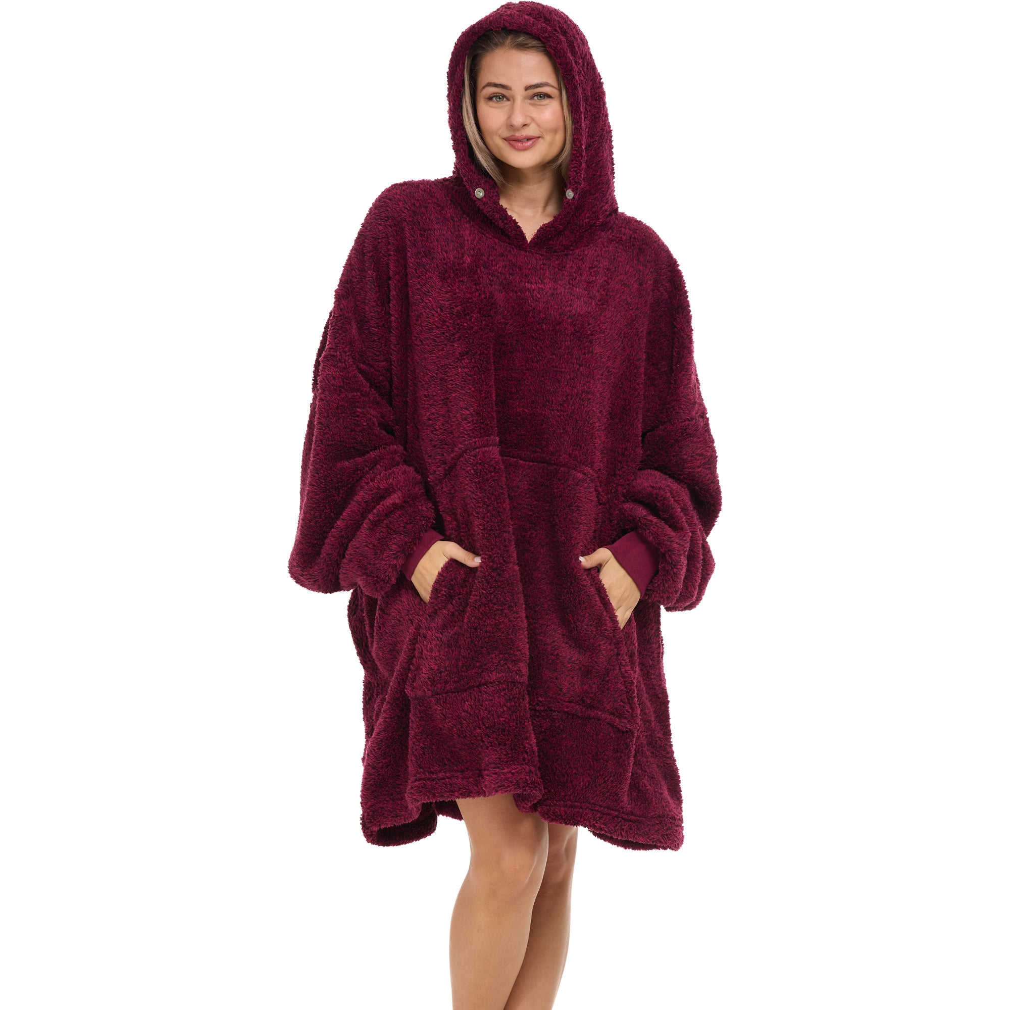 ADR Adult Wearable Blanket, Sweater Hoodie, Blanket with Sleeves