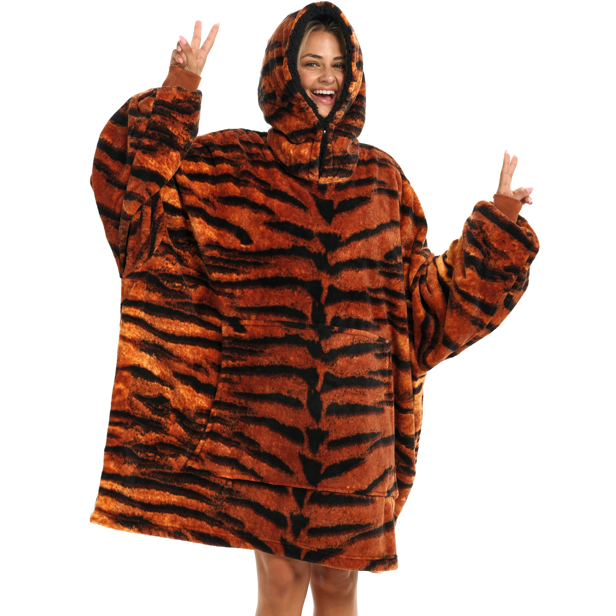 ADR Adult Wearable Blanket, Sweater Hoodie, Blanket with Sleeves