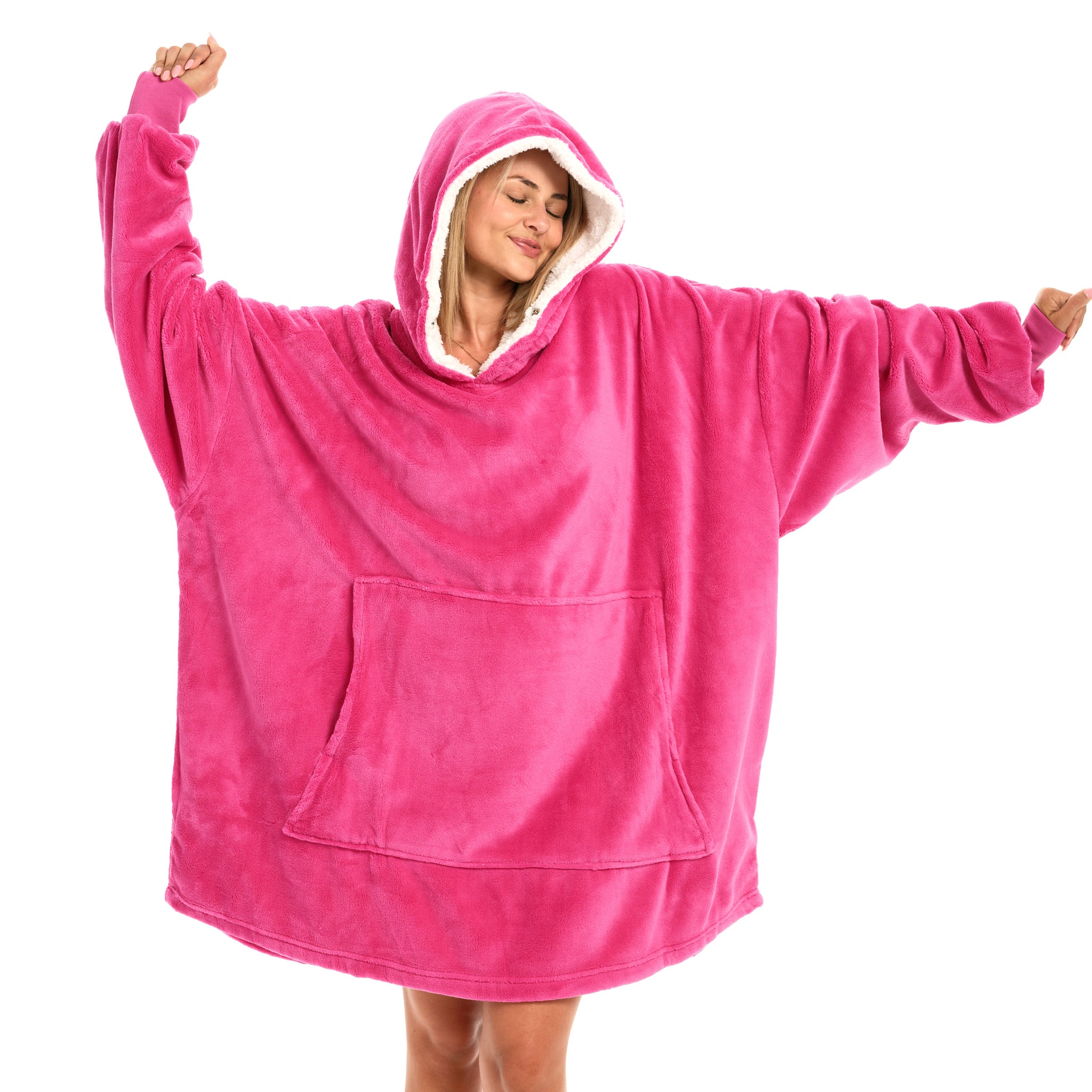 ADR Adult Wearable Blanket, Sweater Hoodie, Blanket with Sleeves