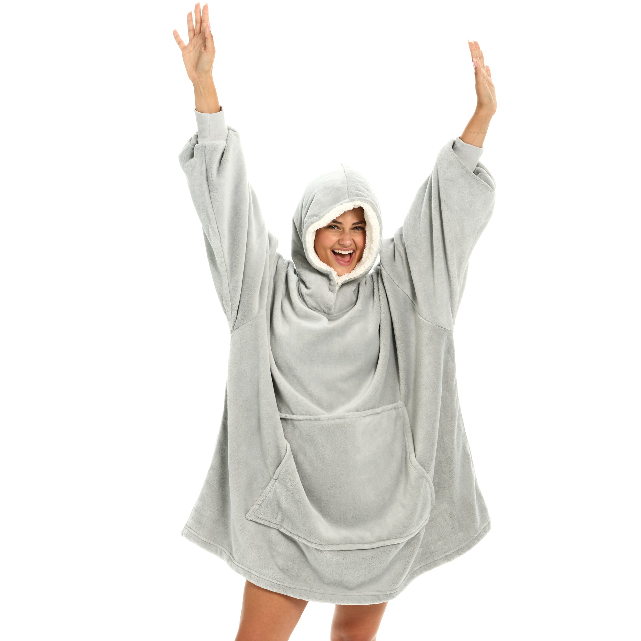 ADR Adult Wearable Blanket, Sweater Hoodie, Blanket with Sleeves