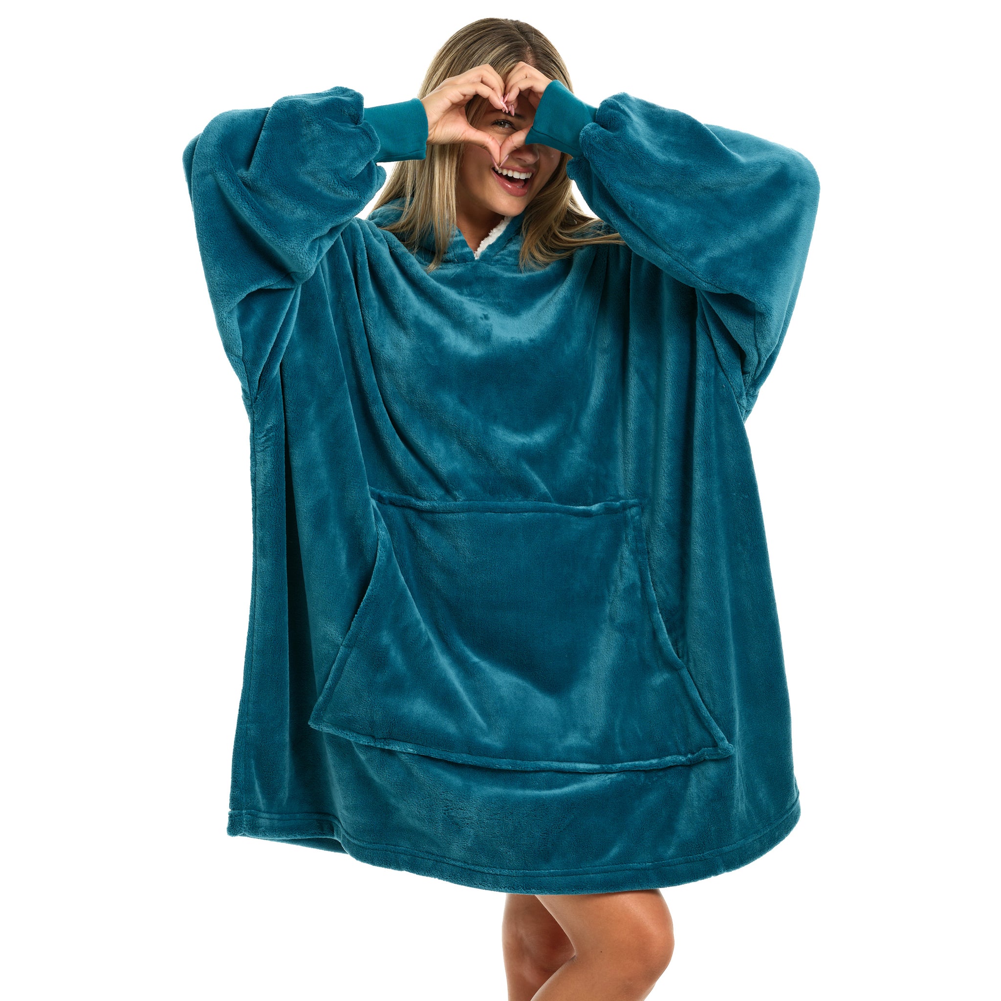 ADR Adult Wearable Blanket, Sweater Hoodie, Blanket with Sleeves