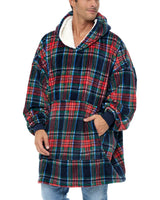 Adult Wearable Blanket Hoodie, Blanket with Sleeves for Men & Women, Big Hoodie, Hooded Blanket in Stripe