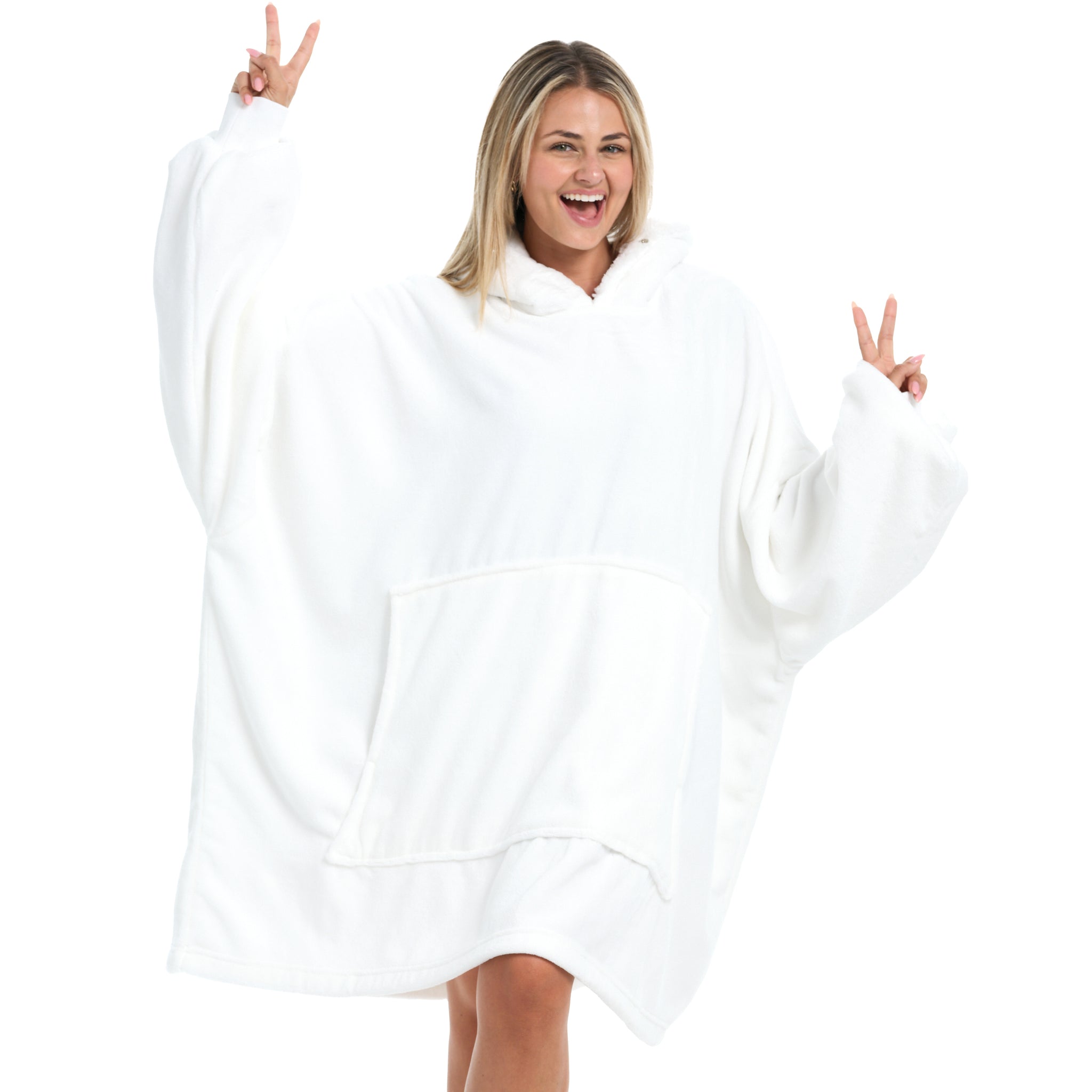 ADR Adult Wearable Blanket, Sweater Hoodie, Blanket with Sleeves