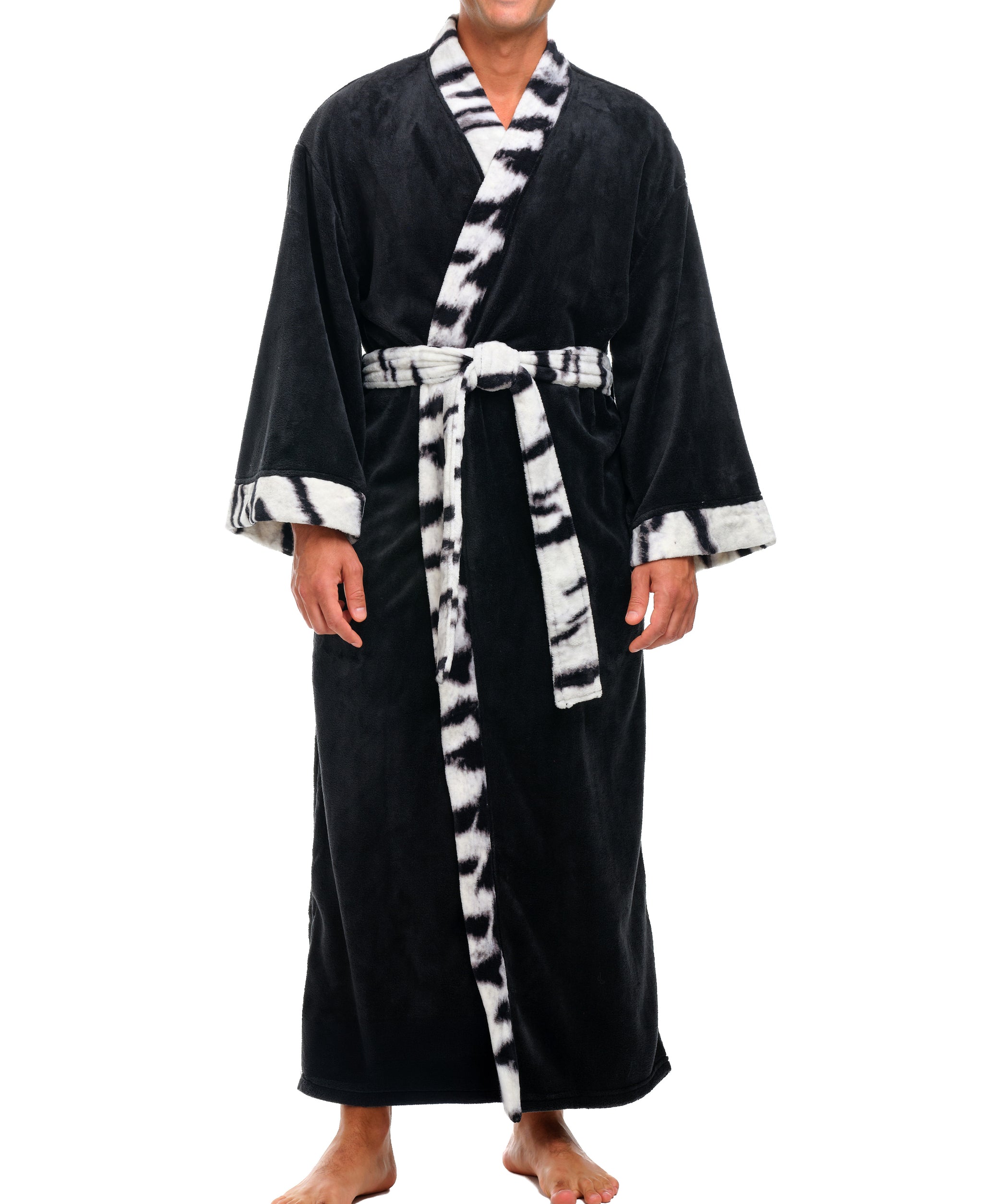 ADR Mens Fleece Robe, Japanese Robe for Men – Alexander Del Rossa