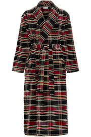 Men's Refined Tartan Plaid Ultra Plush Fleece Robe, Big and Tall Winter Bathrobe
