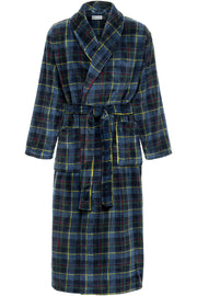 Men's Highland Tartan Plaid Ultra Plush Fleece Robe, Big and Tall Winter Bathrobe