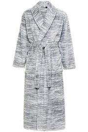 Men's Light Heathered Gray Ultra Plush Fleece Robe, Big and Tall Winter Bathrobe