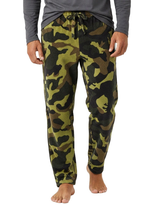 ADR Men's Soft Plush Fleece Pajama Pants, Warm Long Lounge Bottoms