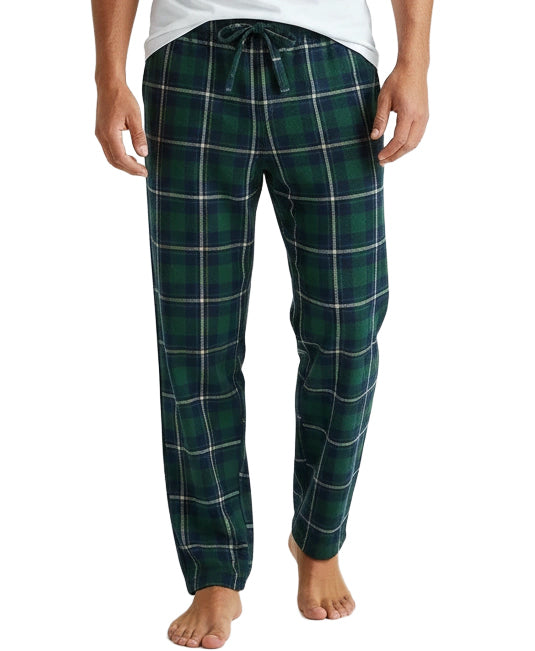 ADR Men's Soft Plush Fleece Pajama Pants, Warm Long Lounge Bottoms