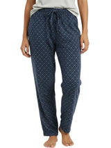 Women's Moroccan Trellis Soft Warm Fleece Pajama Pants, Long Lounge Bottoms