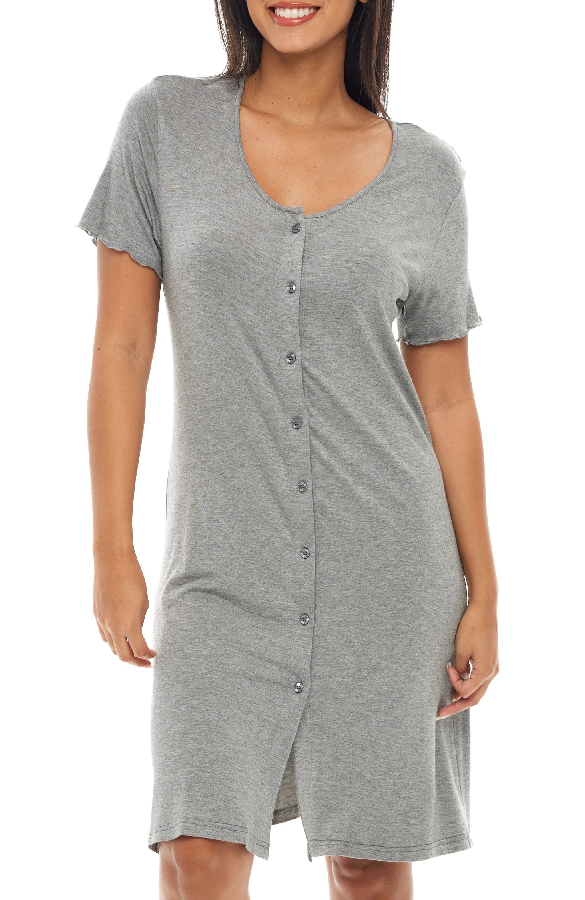 button down pajama shirt dress Women's Pajamas Nightshirt Button Down Shirt Dress