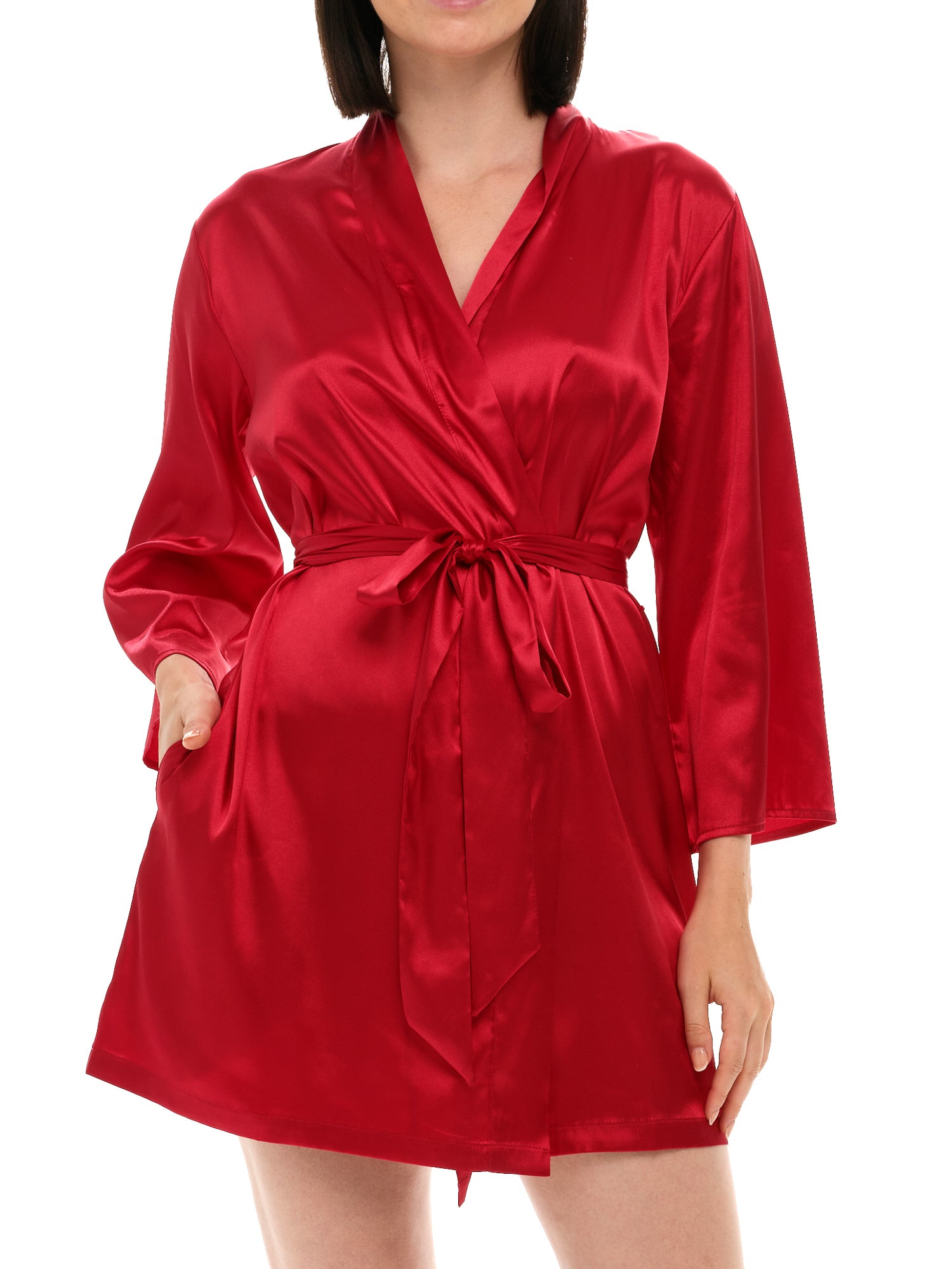 Red Robe All Viewpoints Red Satin Robe Streetcar