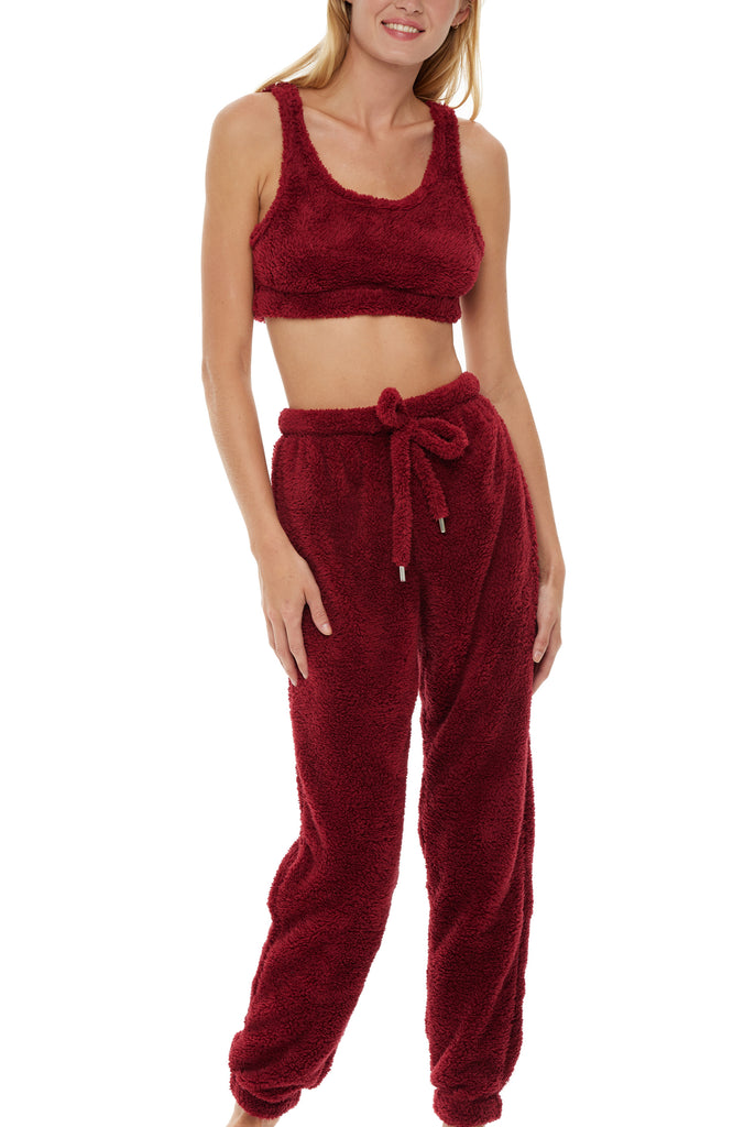 Burgundy with FREE Crop Top