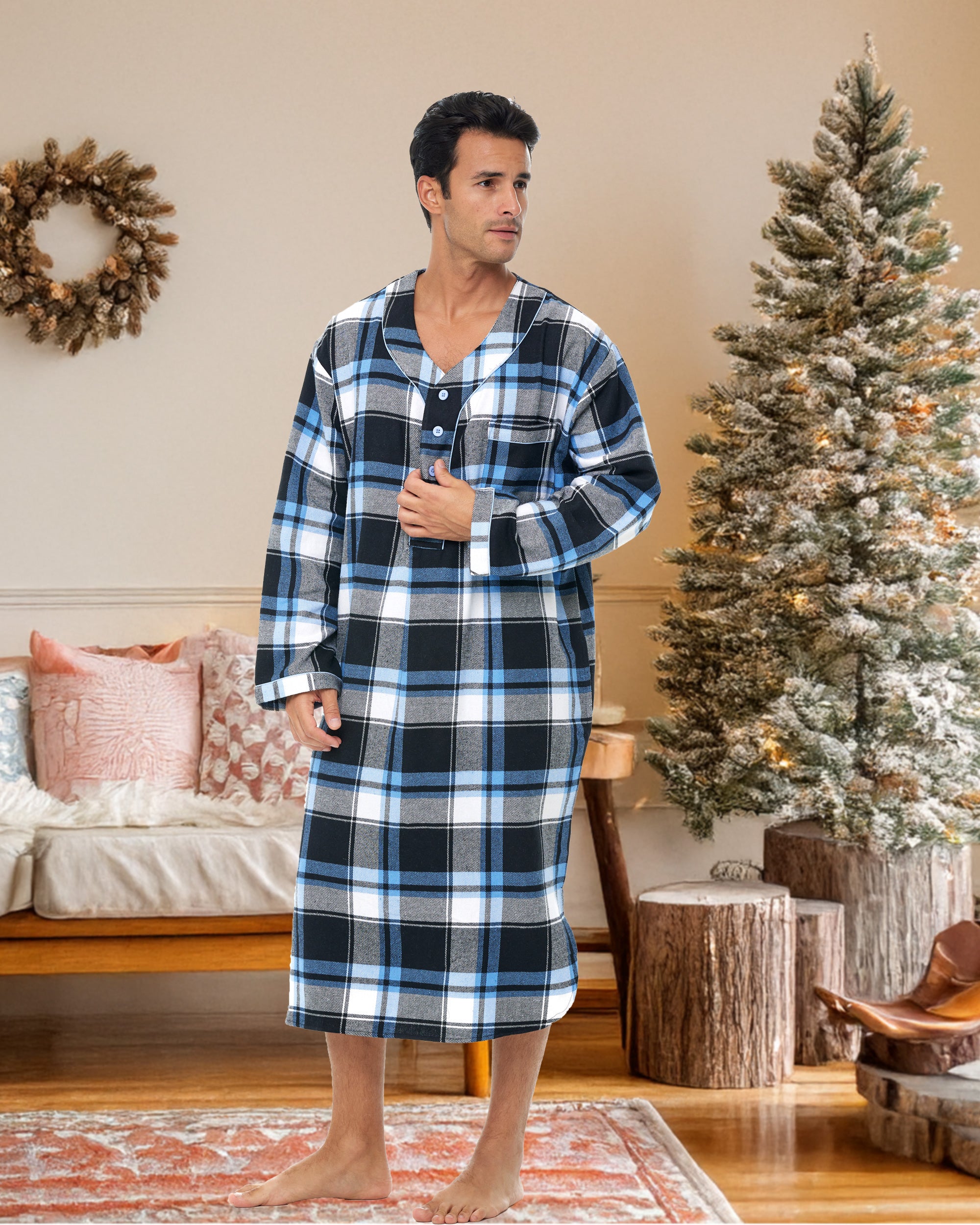 mens sleep shirt dress Why Some Men Favor DressesAhem, NightshirtsOver Pajamas