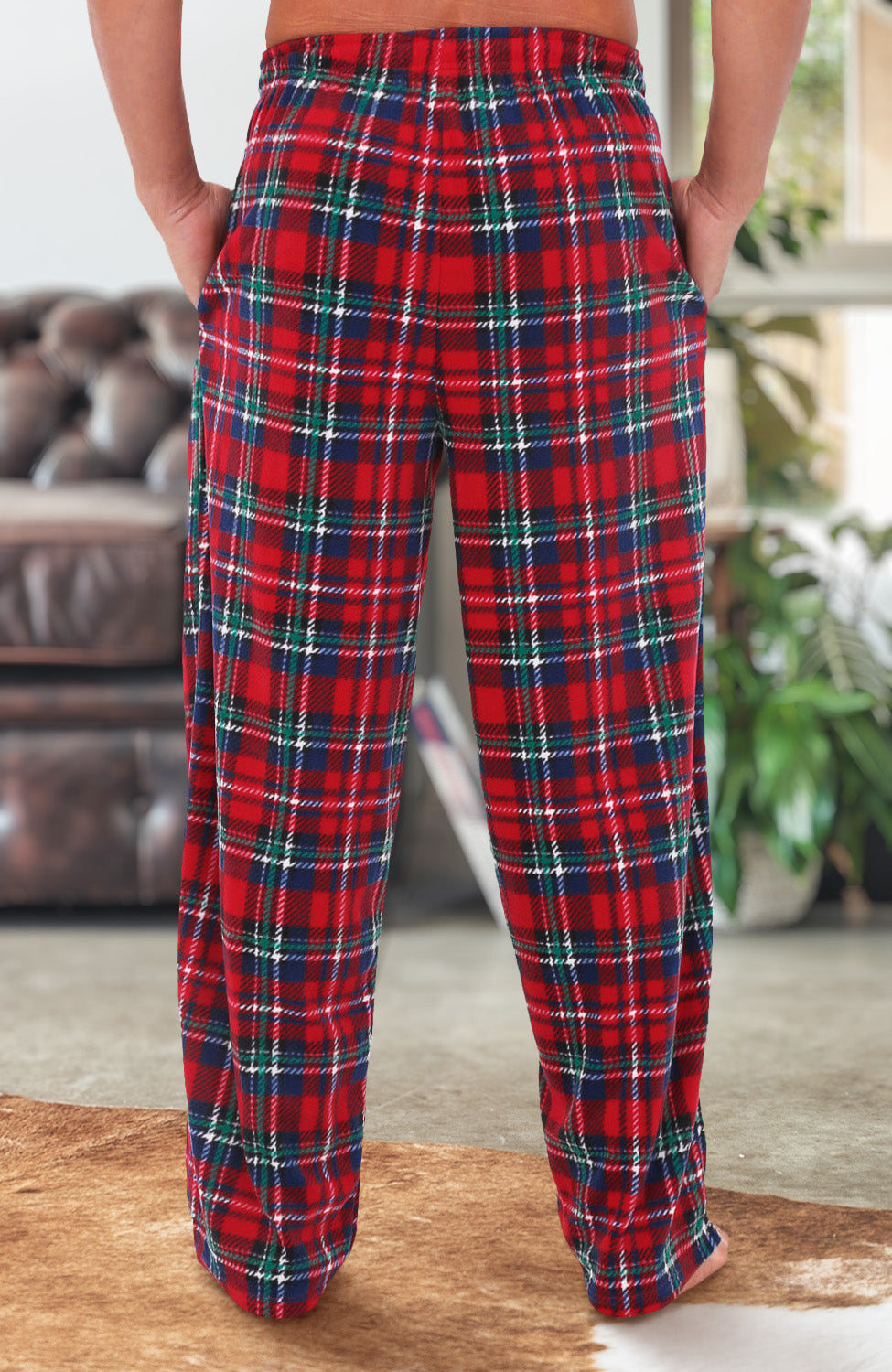 Men's Soft Plush Fleece Pajama Pants, Warm Long Lounge Bottoms – Alexander  Del Rossa