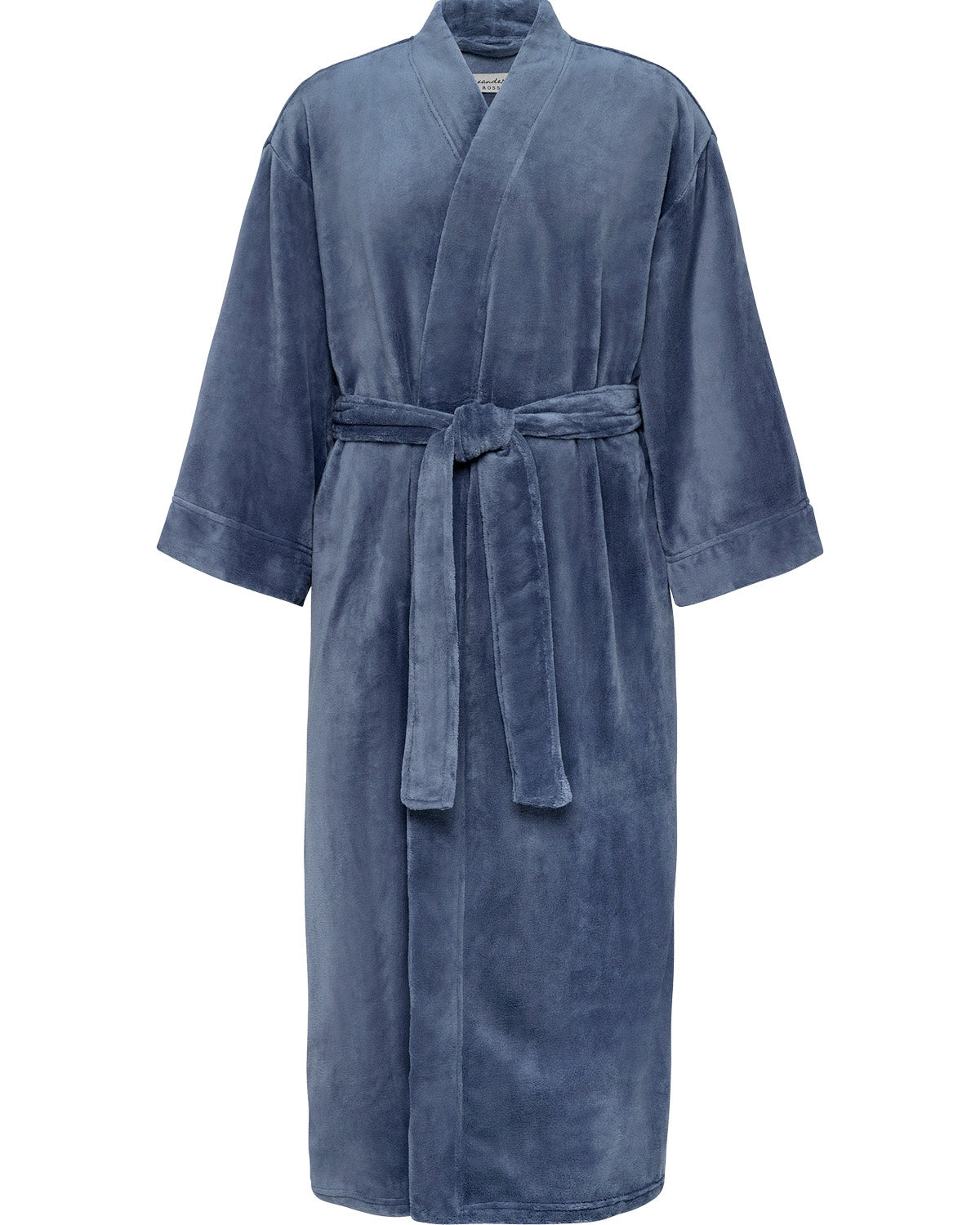 Mens Faded Blue Kimono Robe, Japanese Robe for Men